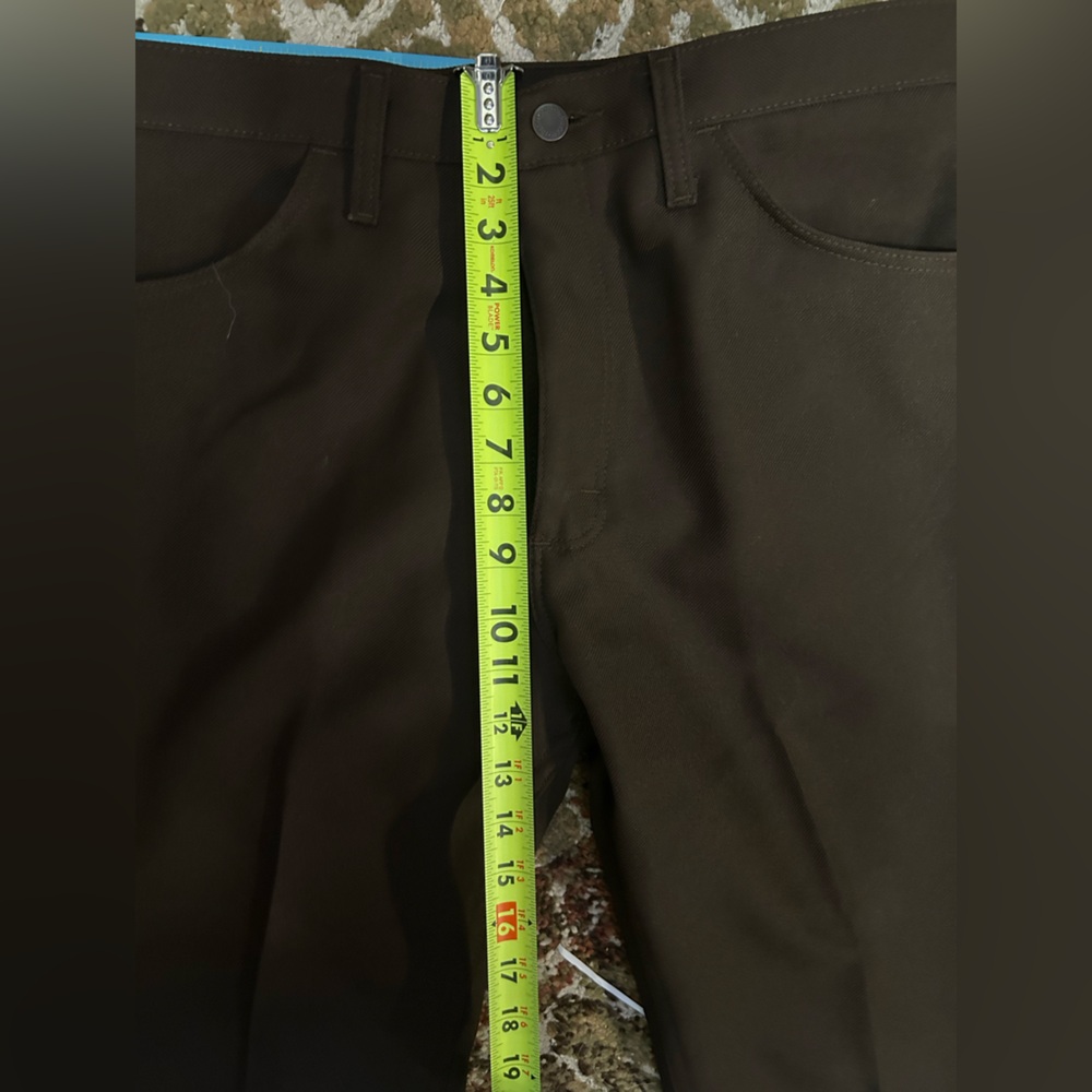 Vintage Wrangler Rancher Men's Dark Brown Dress Pants 34X30 - Picture 3 of 7